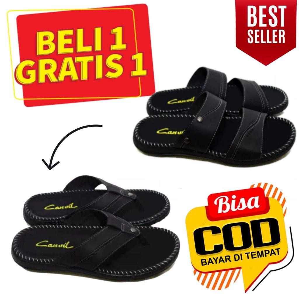 BELI 1 GRATIS 1 SANDAL TERLARIS SANDAL CANWIL PRIA SANDAL SELOP SANDAL JAPIT