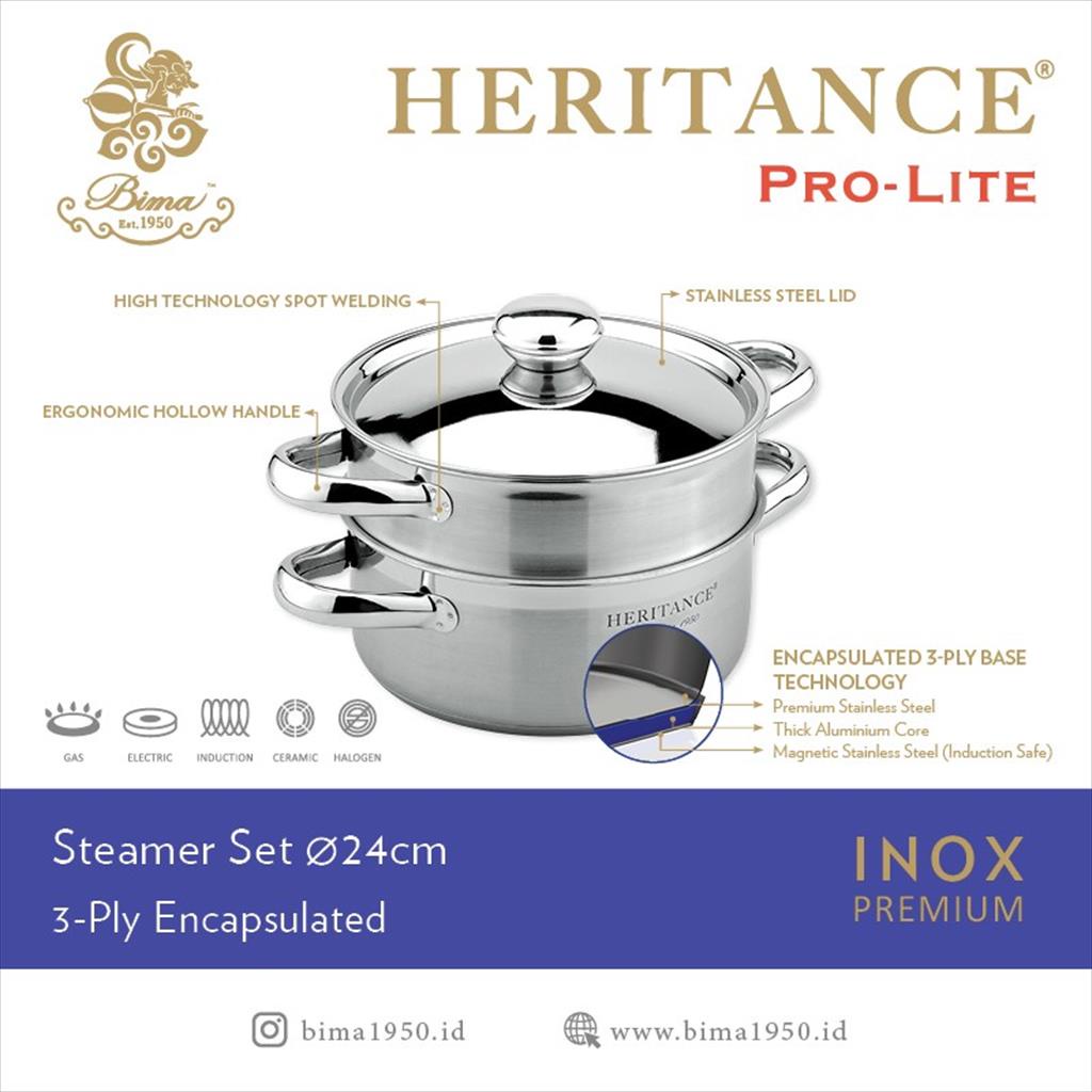 BIMA HERITANCE STEAMER 24 CM BP121524 PANCI KUKUS 2 TINGKAT