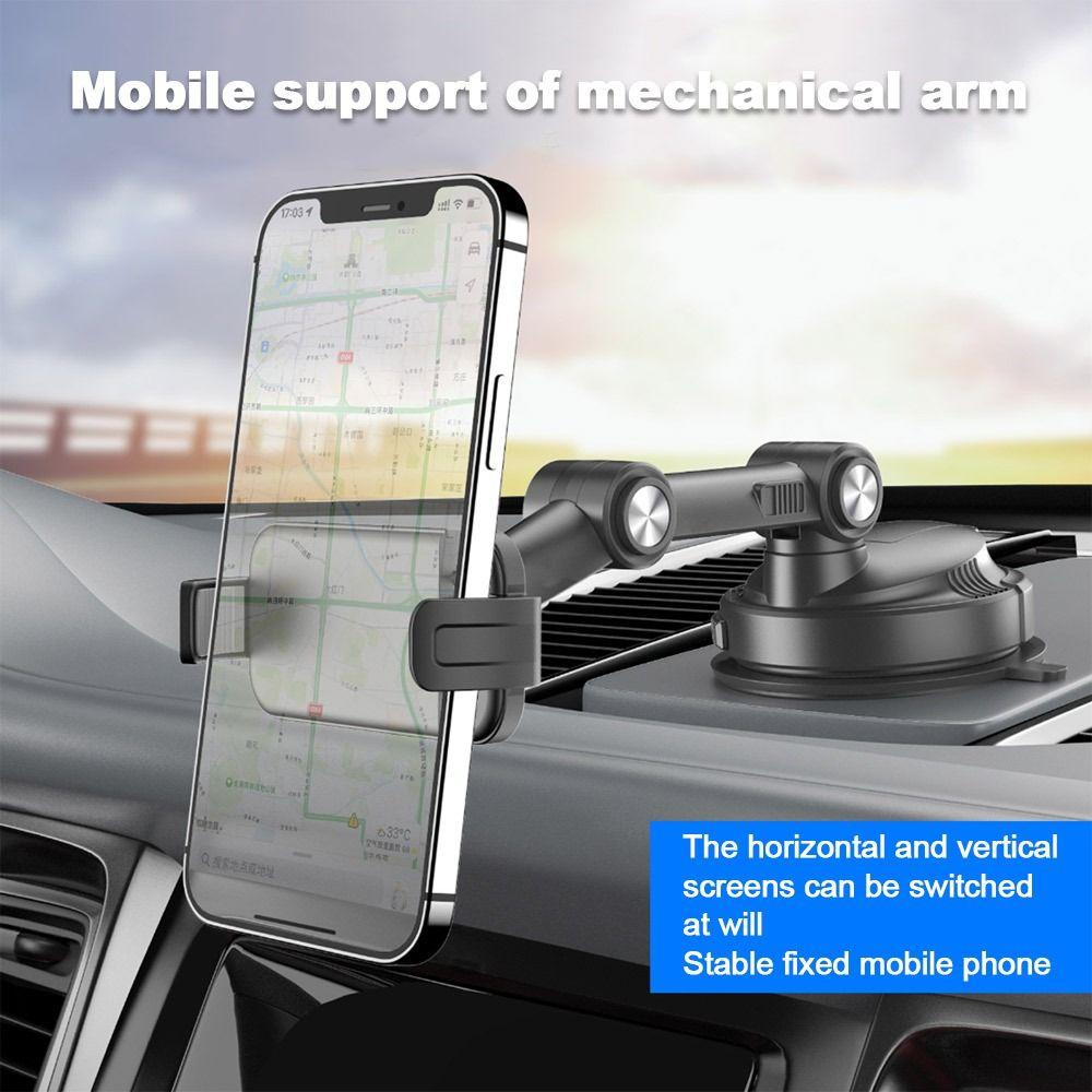 POPULAR Car Phone Holder Universal 360derajat Lengan Panjang Mekanik Auto Phone Support Phone Holder Dalam Penyangga Hp Mobil