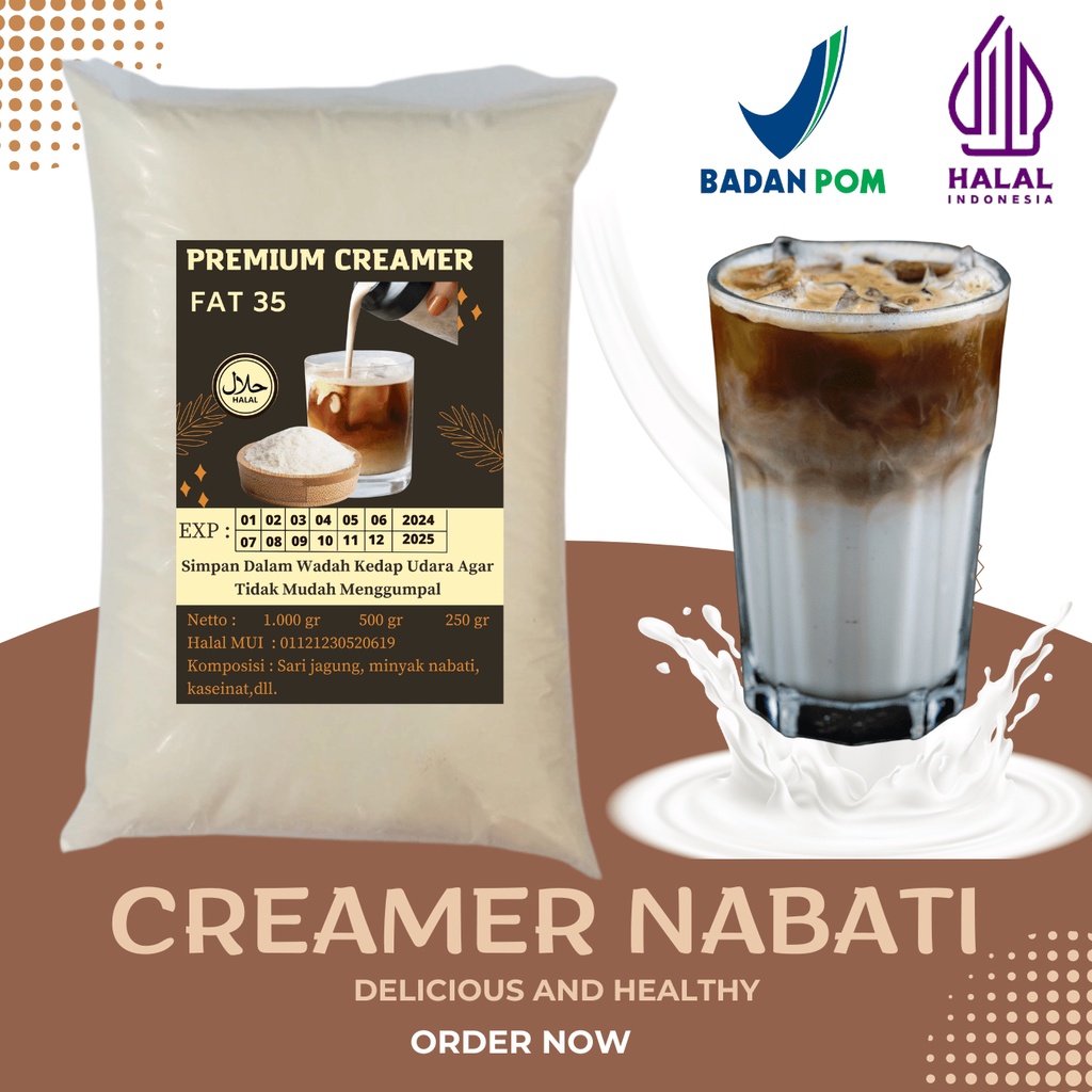 500 g Creamer Premium 35 F | Krimer | Krimer Nabati | Creamer Enak | Creamer Bubuk | Krimer Bubuk Halal