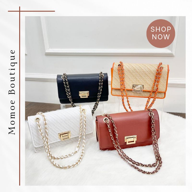 C1379 Tas Selempang Bahu Wanita Import CK Chain Shoulder Bag