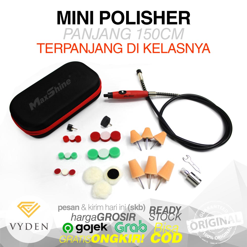 MAXSHINE Mini Polishing System MN01 Nano Spot Polisher Pad Kecil Sela Lekukan Poles Motor Interior Mobil MURAH