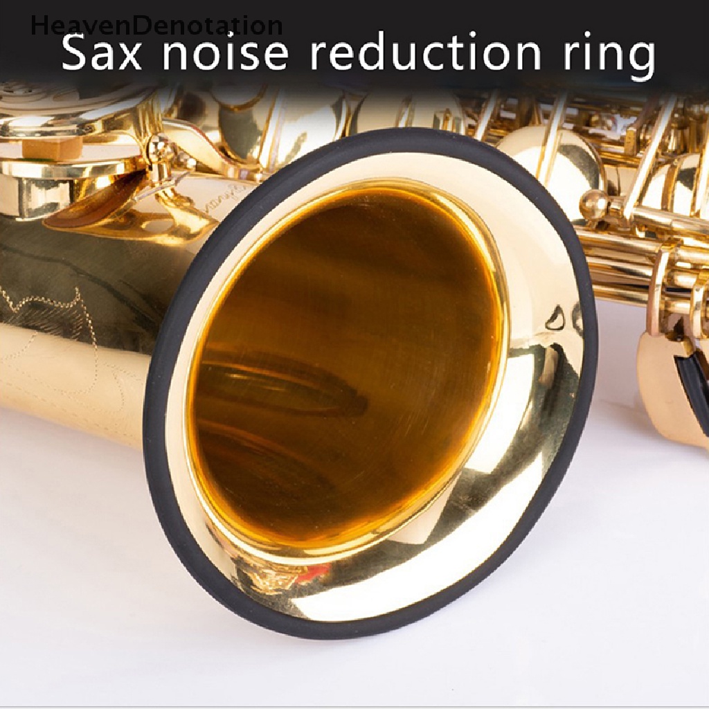 [HeavenDenotation] 1pc Saxophone Cincin Penyerap Suara Silikon Mute Pelindung Sax Peredam Bagian HDV