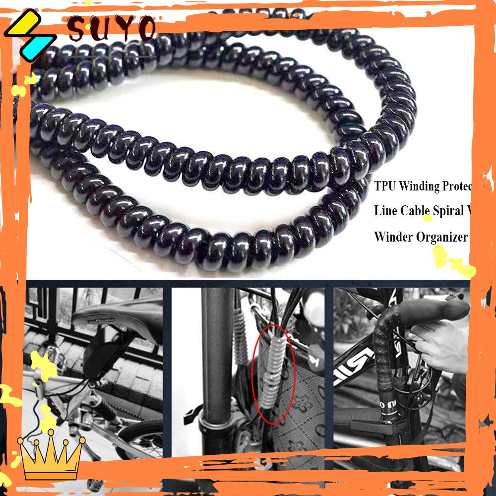 Suyo Winding Protection TPU 90cm Penutup Kabel Rem Kawat Spiral Elastis
