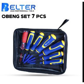 OBENG TESPEN SET 7PCS PLUS OBENG LISTRIK - OBENG LISTRIK SET MAGNIT 6 PCS + TESPEN KAPUSI PROMO