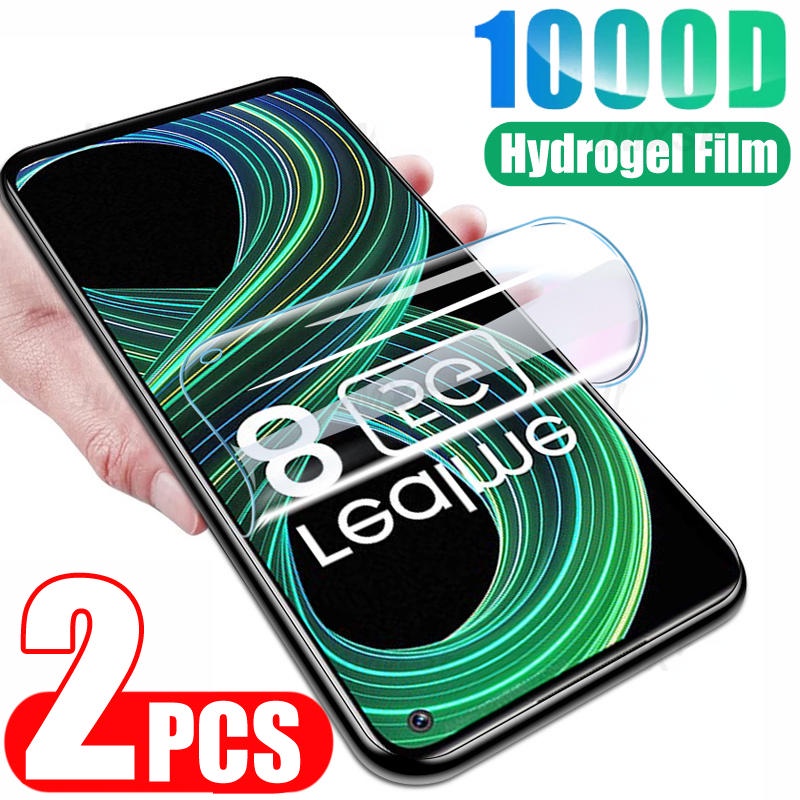 2pcs Hydrogel Film Untuk Realme C2 C3 C3i C11 C12 C15 C17 Pelindung Layar Untuk Realme C20 C21 C25 C20A C21Y C25S C25Y Q3 Pro Film