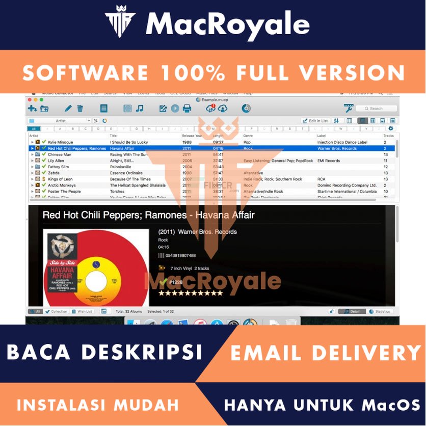 [MacOS] Music Collector Full Version Lifetime Full Garansi