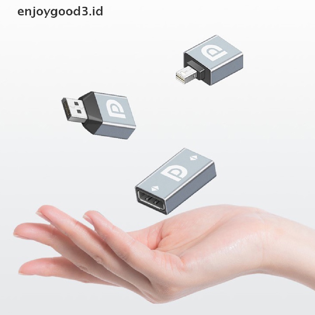 【 Rready Stock 】 HD DP Video Converter to DP Female Mini DP Adapter Support 8K @ 60Hz HD Video Converter Adapter For Laptop Computer Monitor Home Projector （ ID ）