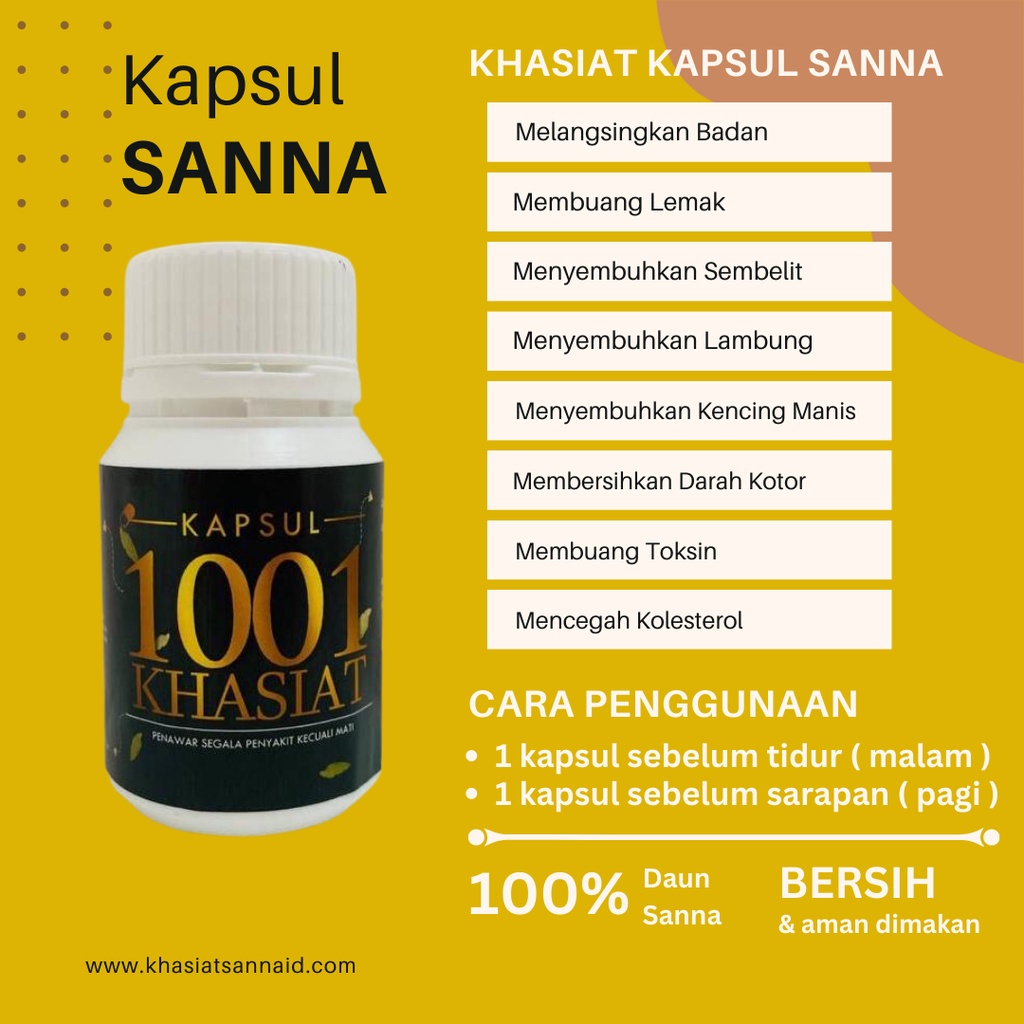 Jual Kapsul Sanna 1001 Khasiat | Shopee Indonesia