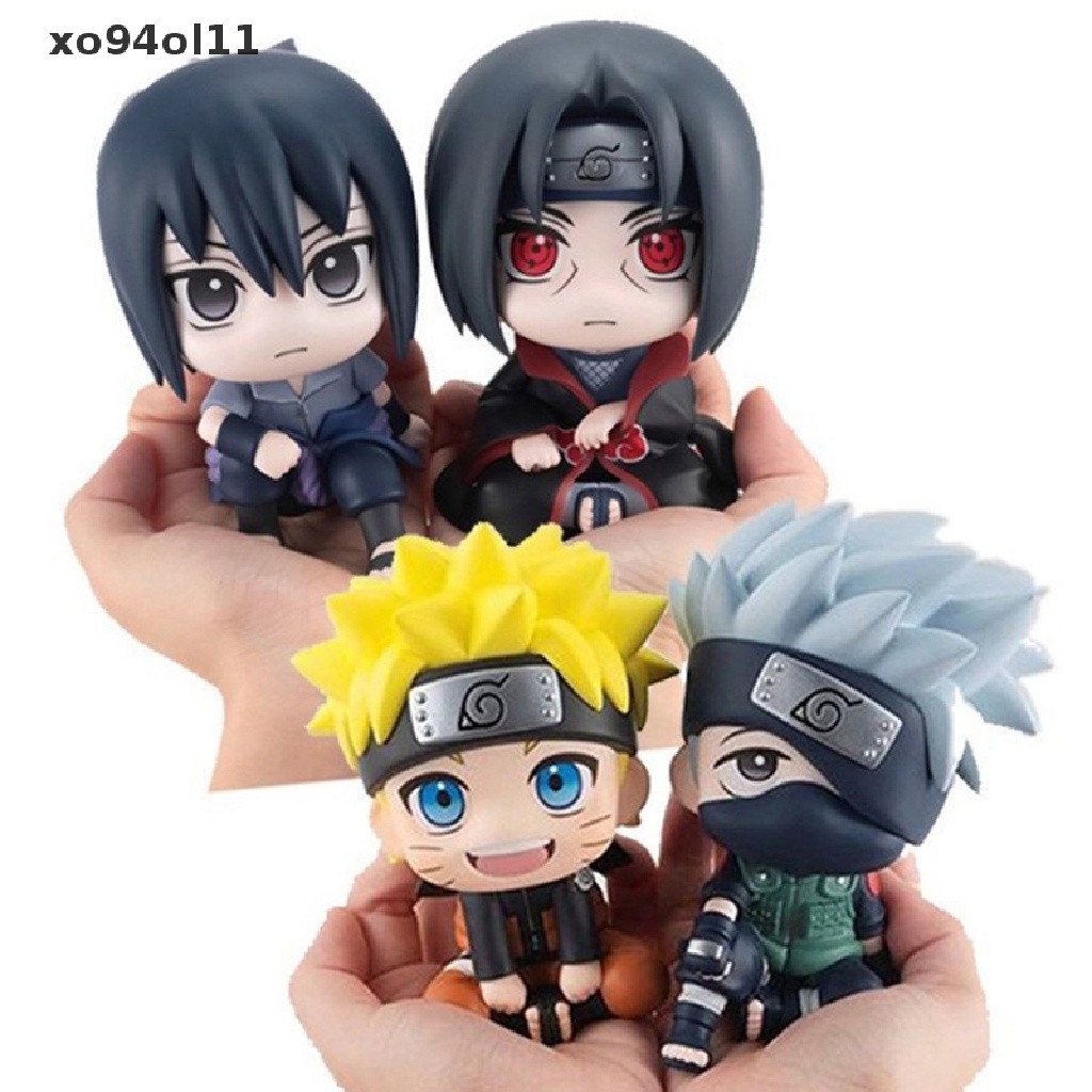 Xo Anime Naruto Figure Uzumaki Naruto Kakashi Uchiha PVC Model Hadiah Tinggi 10cm OL