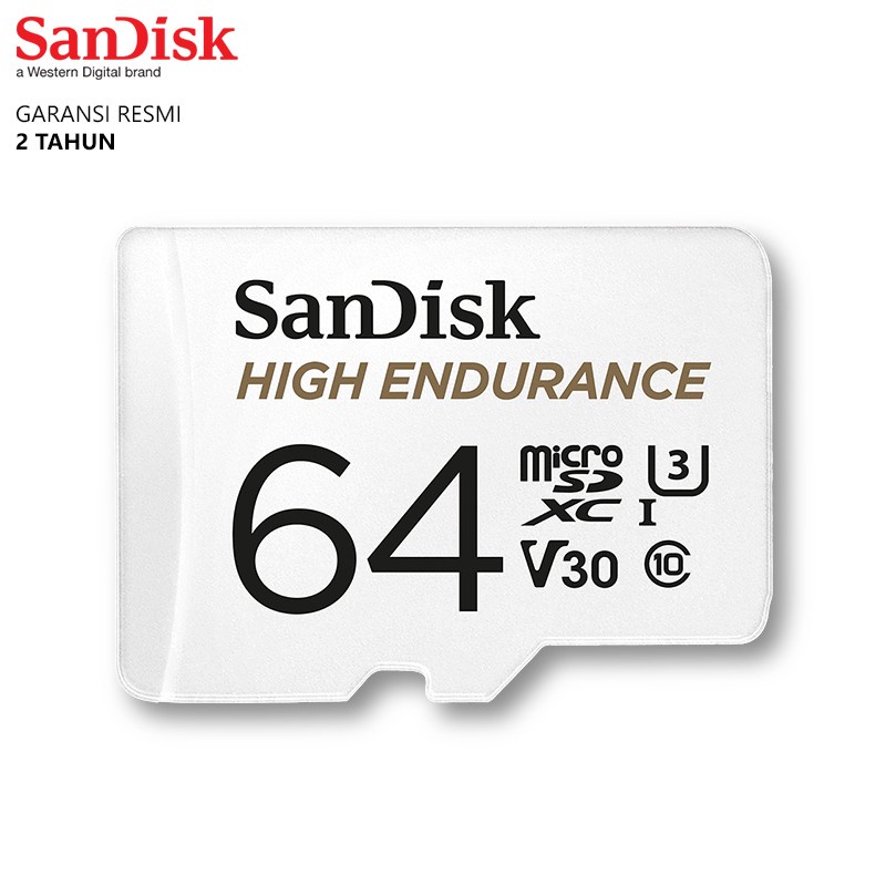 SANDISK Memory Card Micro SD 64GB SanDisk High Endurance 100Mbps