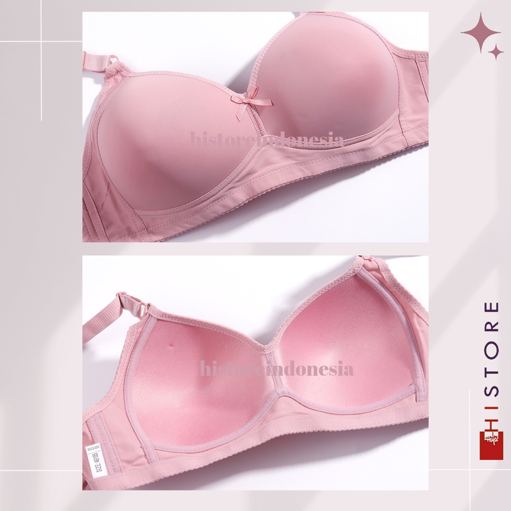 [HI] Bra BH Jumbo Cup D Fashion Wanita Premium Busa Tipis Tanpa Kawat Sangat Nyaman 2138