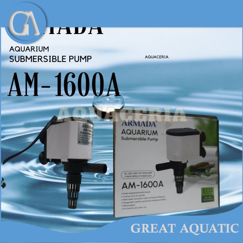 Mesin Pompa Celup Aquarium ARMADA AM 1600 A Powerhead Aquarium mesin besar