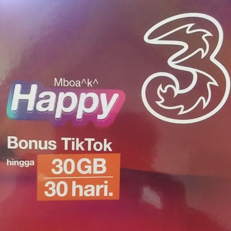 Kartu Perdana Tri Happy S S+