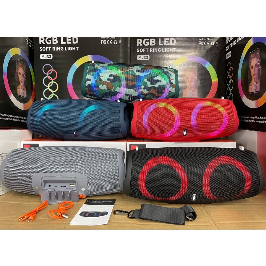 Speaker Bluetooth Xterem2 B16 Extra Bass RGB LED / Speaker TWS B16 Bass MURAH