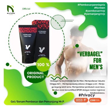 VERBAGEL TANTRA PELUMAS GEL PRIA TAHAN LAMA MENAMBAH UKURAN