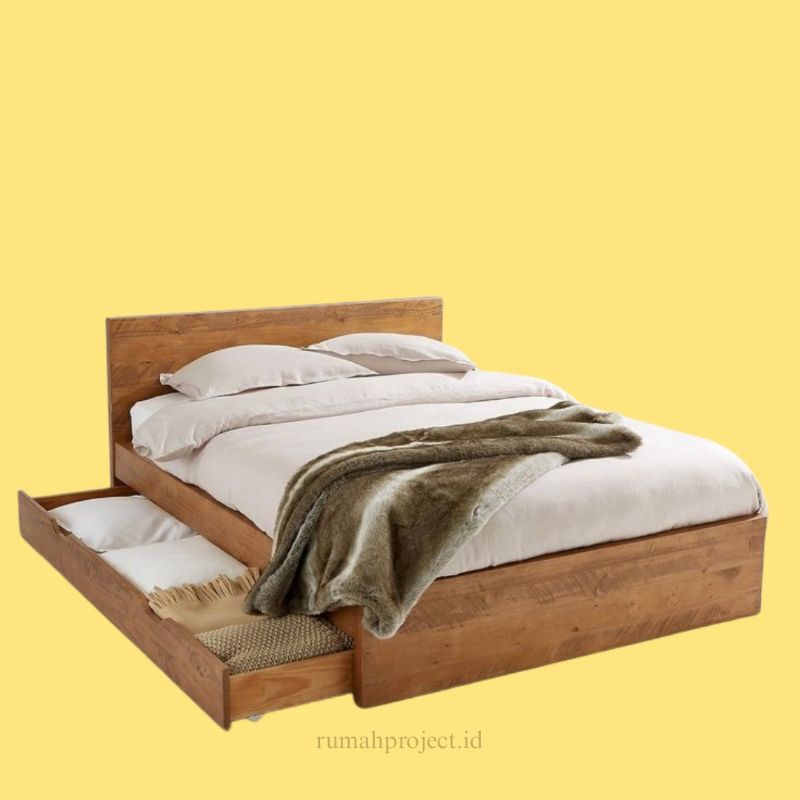 DIPAN LACI 160x200 | STORAGE BED | DIPAN MINIMALIS | RANJANG | MULTIPLEK