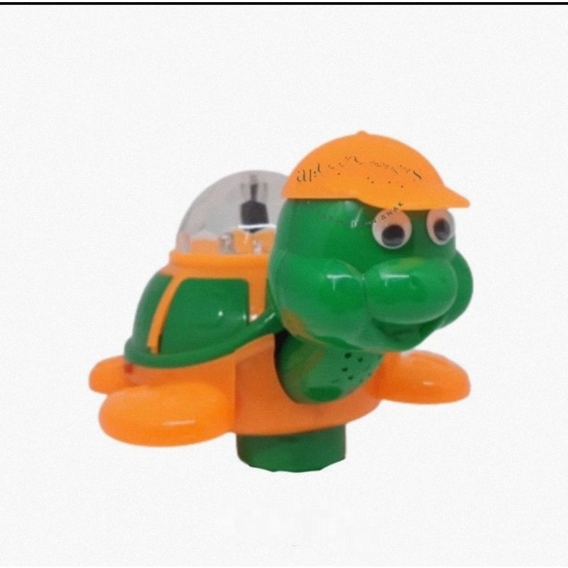 mainan kura kura led disco bisa berjalan &amp; berputar