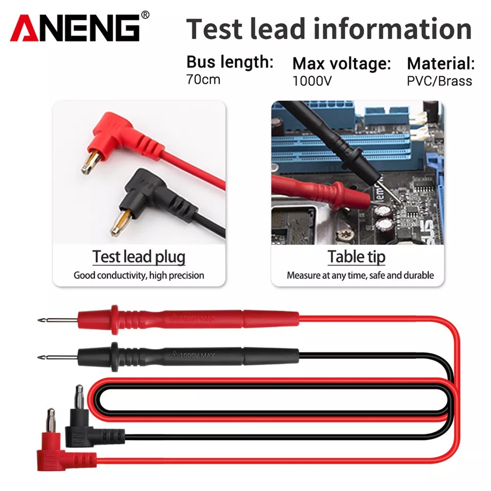 Digita Multimeter Avo Voltage Tester Profesional AC DC Alat Listrik AC DC bunyi otomatis Tester DMM Diode Kontinuitas Kapasitansi HFE Ohm Meteran Tegangan Arus 10A 20A 1000V  1999 NCV Multimeter Digital DT