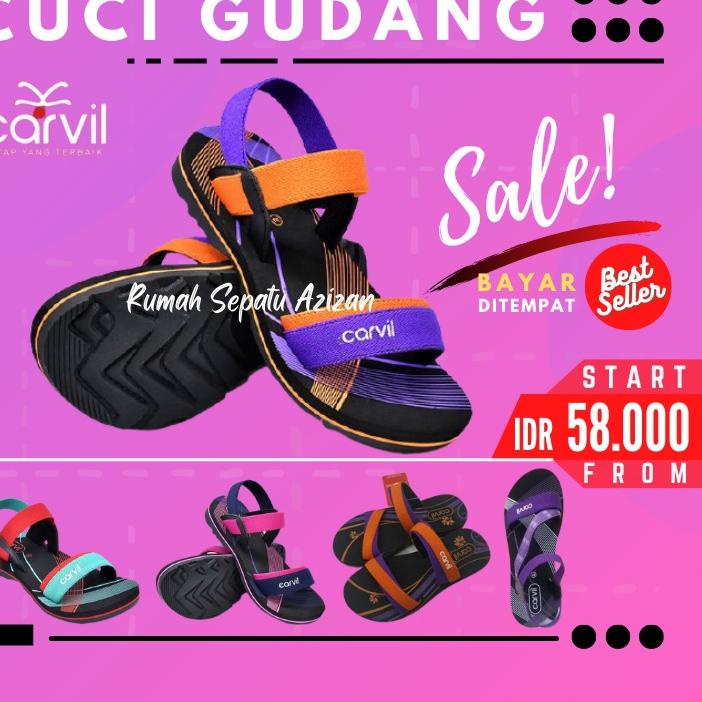 ❊ Carvil Momo 02 TW Sandal Sponge Anak Perempuan Carvil Original ✯