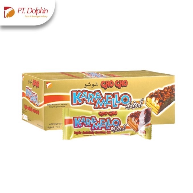 

NEW Cho Cho Karamello Wafer Karamel Cokelat Snack 1 BOX ISI 24 PCS