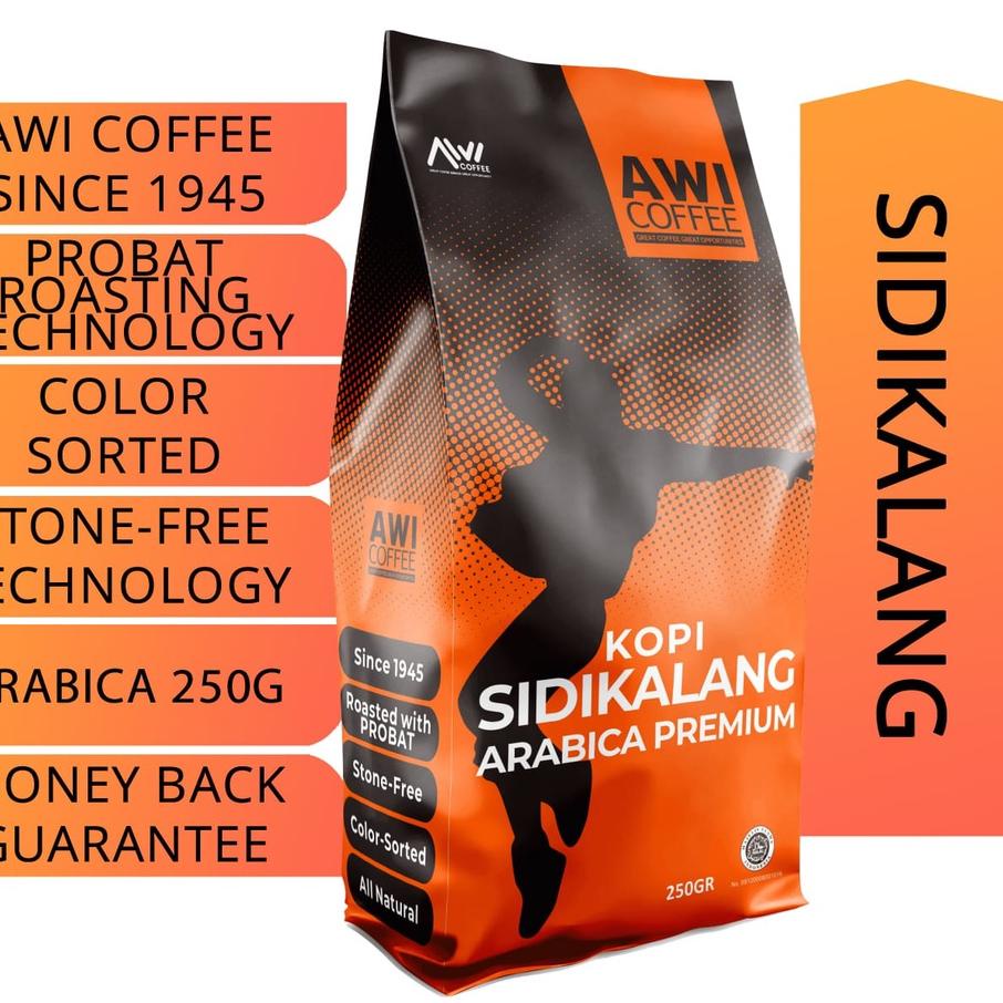 

۞ Awi Kopi Sidikalang Arabica Premium Biji 250G | Coffee Beans | Grade 1 | Roasted | Kualitas Ekspor ❊