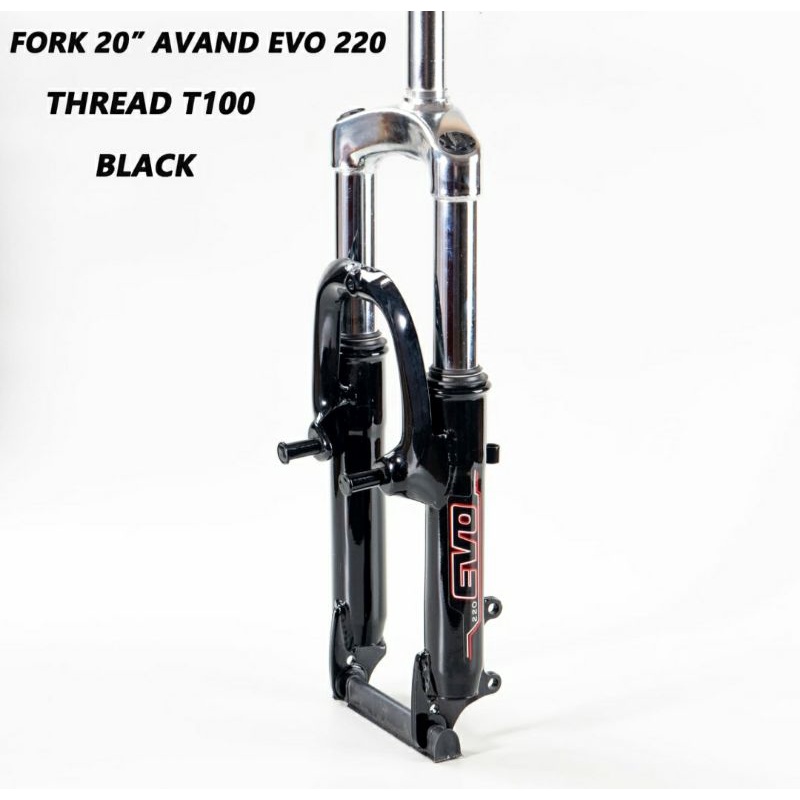 FORK 20 SUSPENSION EVO AVAND ALLOY DISC BRAKE, V BRAKE, MODEL DRAT 22,2 COCOK UNTUK BMX, LIPAT