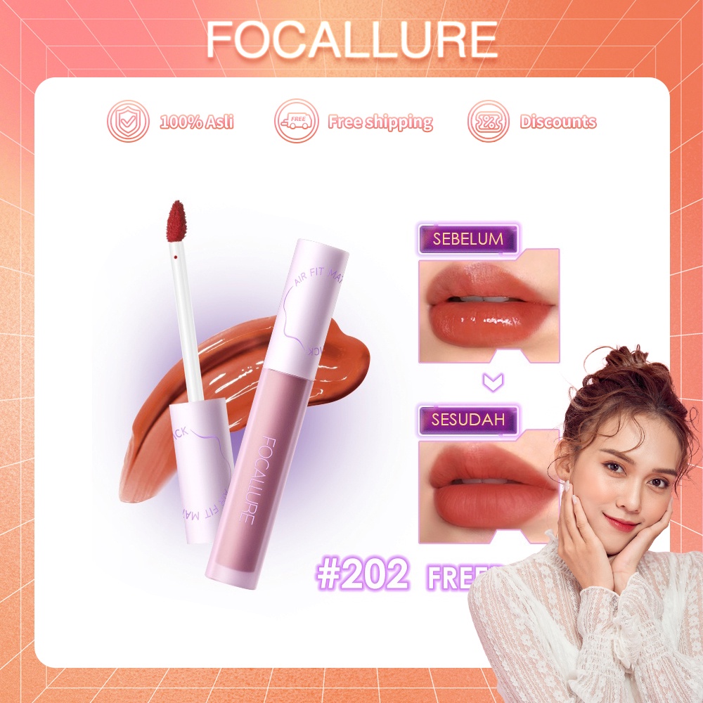 FOCALLURE SwitchMode Lasting Glossy Lipgloss Matte Lip Tint Super Long-Lasting Lipstick Perawatan Bibir FA417