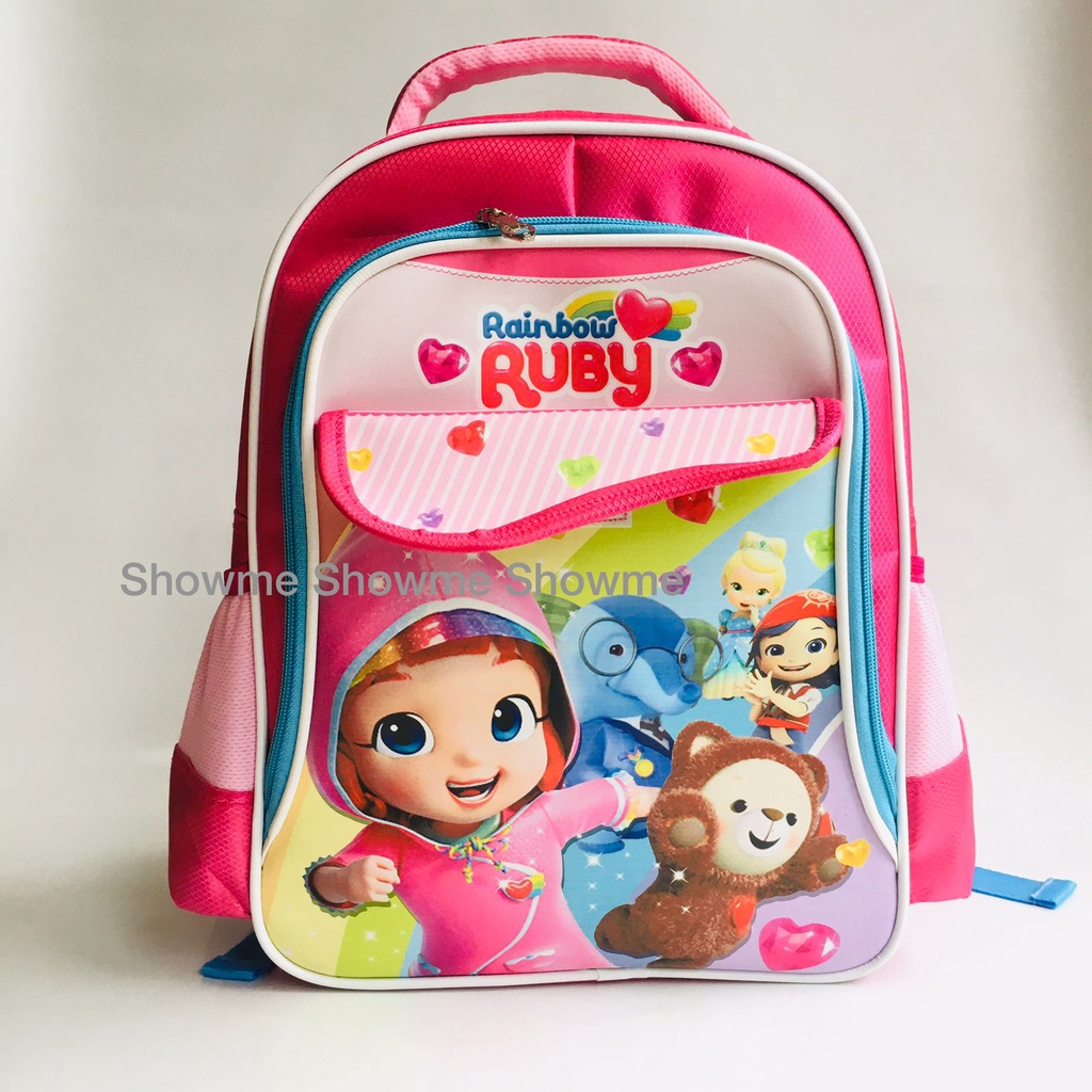 Showme Tas Ransel Anak Sekolah TK  PLAYGROU 14INCI / T35cm x P25cm xL12cm / HELLO KITTY