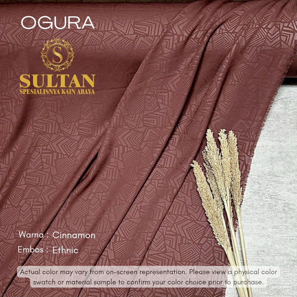 50CM EMBOS ETHNIC OGURA CINNAMON KAIN ABAYA SULTAN