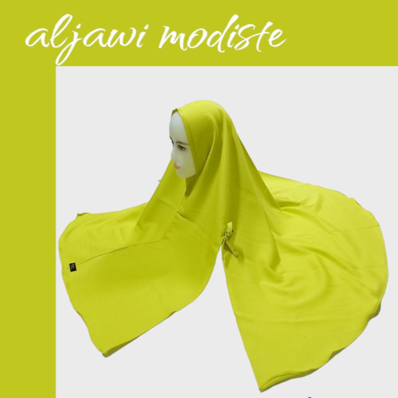 Jilbab Belah Samping Nonpad - LEMON