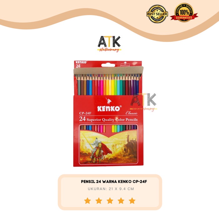 

Terlaris Pensil 24 Warna Kenko Panjang Atk