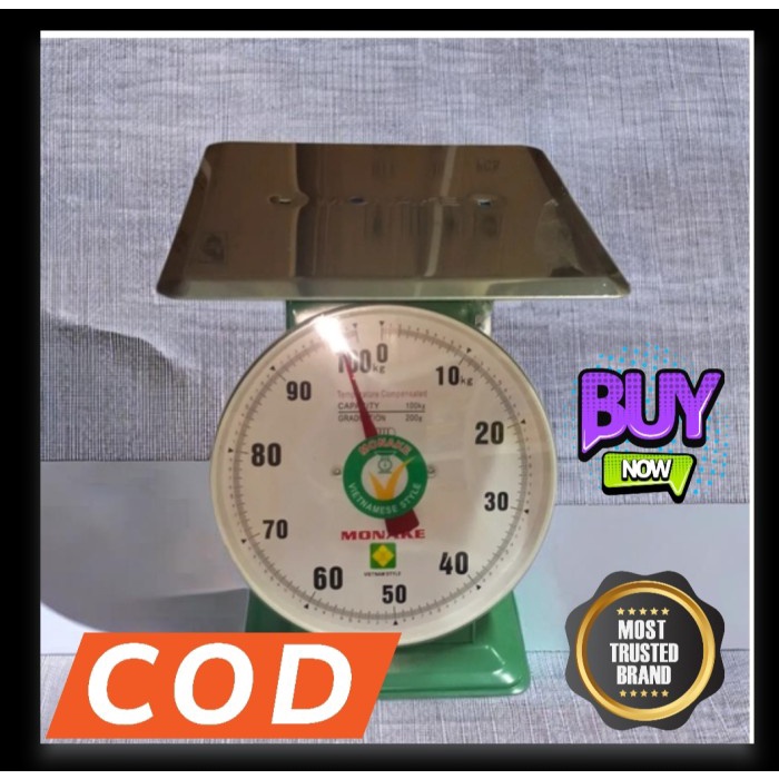 REN HEN G Timbangan analog jarum 100kg / timbangan nhon hoa crown 100kg