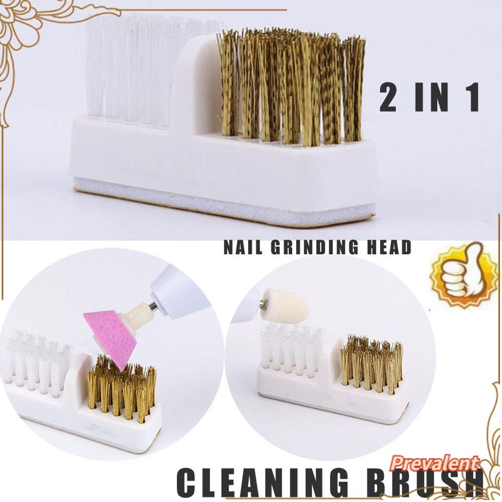 Preva Sikat Pembersih DIY Nail Art Salon Manicure Tools Golden Copper Wire Cleaner