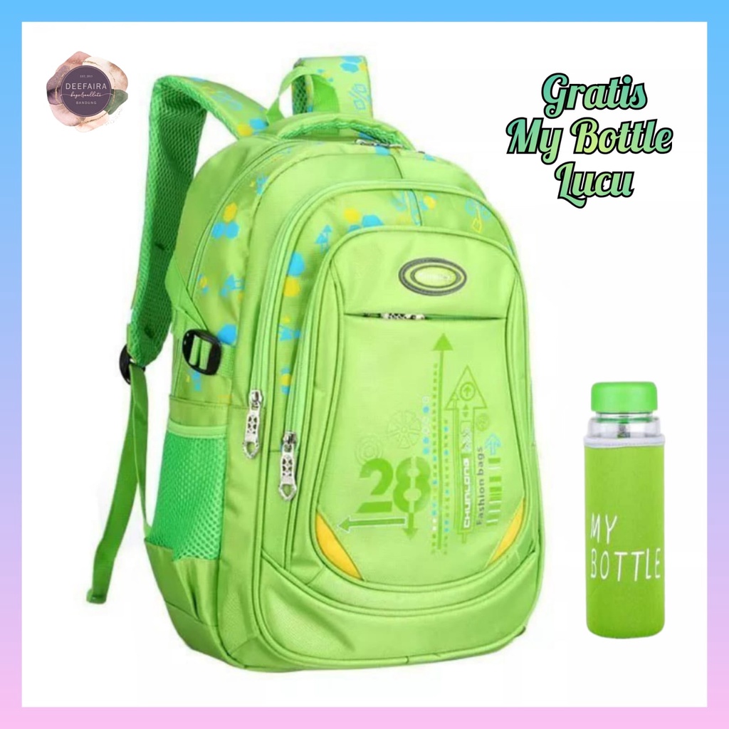 Tas Ransel Serbaguna Untuk Wanita Motif Sprt007 Free Botol Minum Untuk Sd Smp Sma