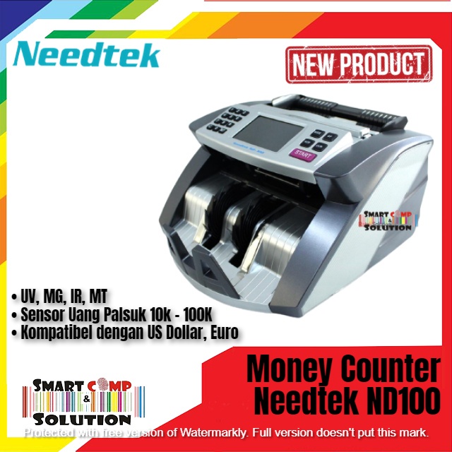 Mesin Penghitung Uang Needtek ND100 ND-100 - Money Counter UV MG IR