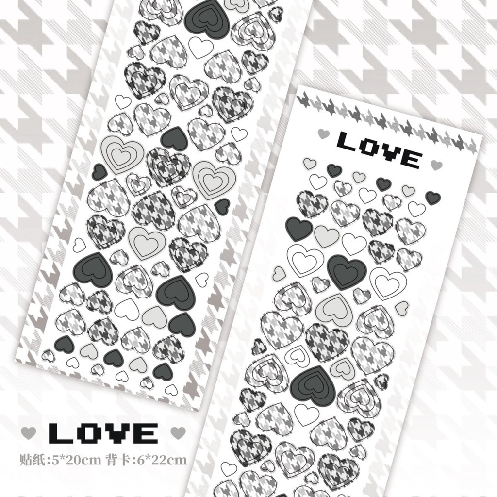 Galicici Stiker Motif Seribu Burung Love Series Original/Stiker Bahan DIY Foto Dalam Negeri