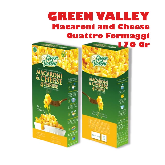 GREEN VALLEY Macaroni and Cheese Quattro Formaggi 170 Gr