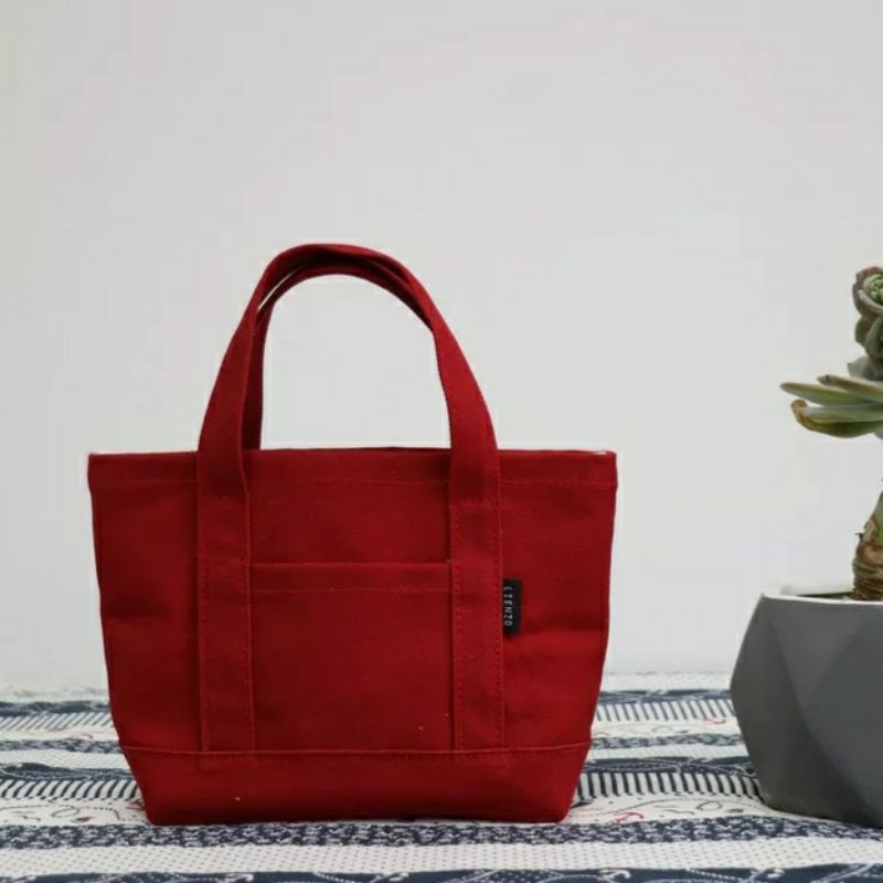 dem_sare / DS1169 - Tote Bag Wanita Totebag kanvas polos mini Tas Bahu Wanita Remaja Kekinian