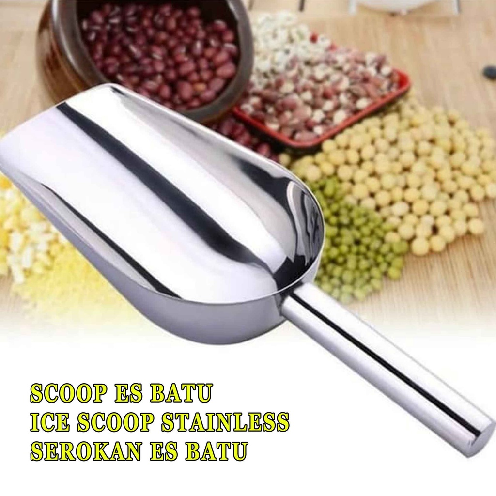 Ice  Scoop Stainless* Scoop Es Batu* Serokan Es Batu