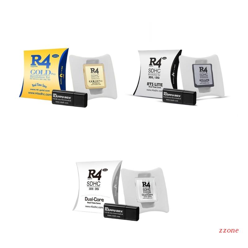 Zzz R4 SDHC Adaptor Aman Digital Memory Card Kartu Pembakaran Kartu Game Flashcard Bahan Tahan Lama Compact Portable Flashc