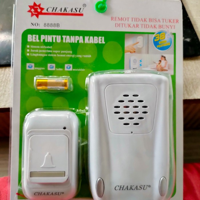 Bel Rumah Bel Pintu Rumah Wireless DC(L8W4) Bel Pintu Rumah Wireless BISA COD Bel Pintu Anti Air Bel