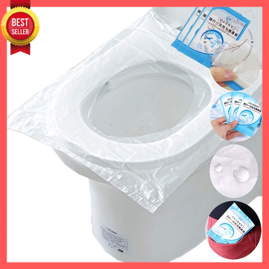 GOS -D115- 1PCS Plastik Alas Duduk Kloset - Travel Disposable Toilet Seat Covers