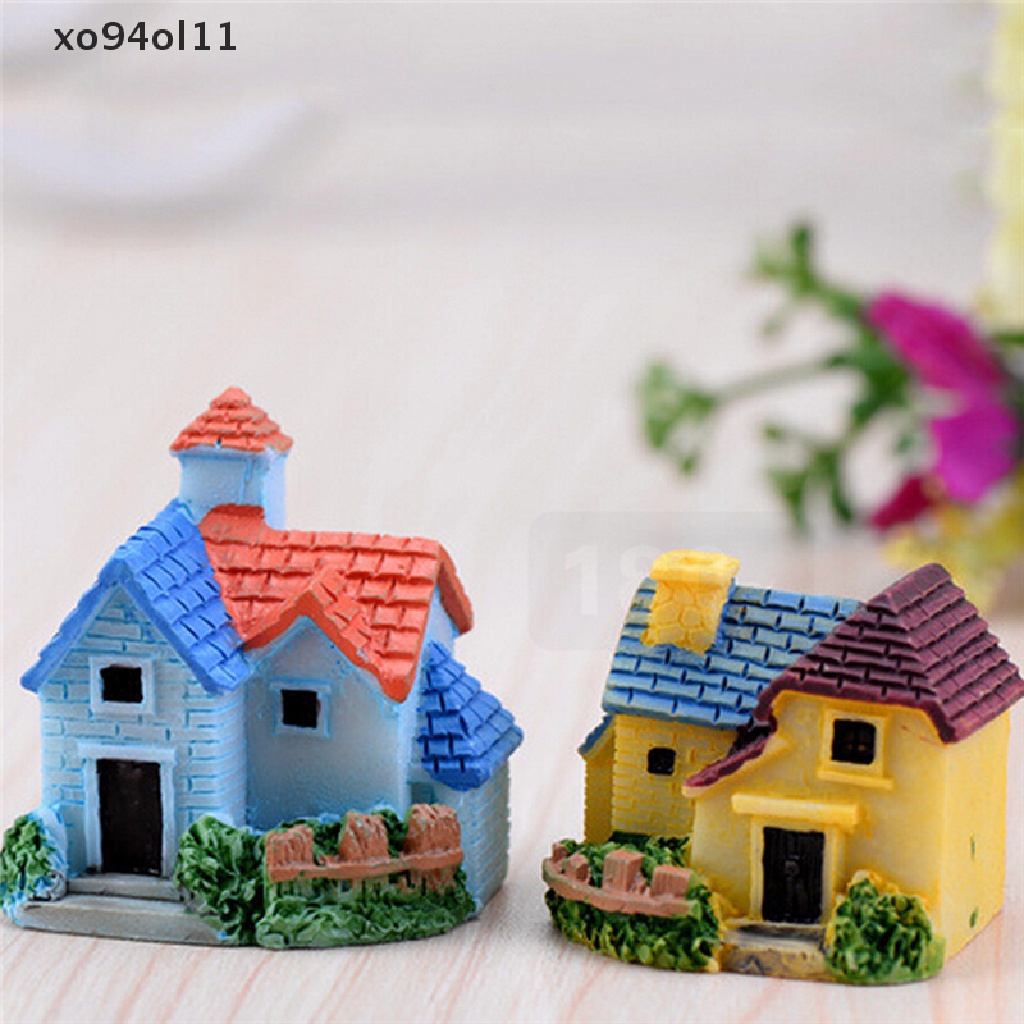 Xo DIY Miniatur Taman Peri Kerajinan Rumah Resin Dekorasi Lanskap Mikro OL