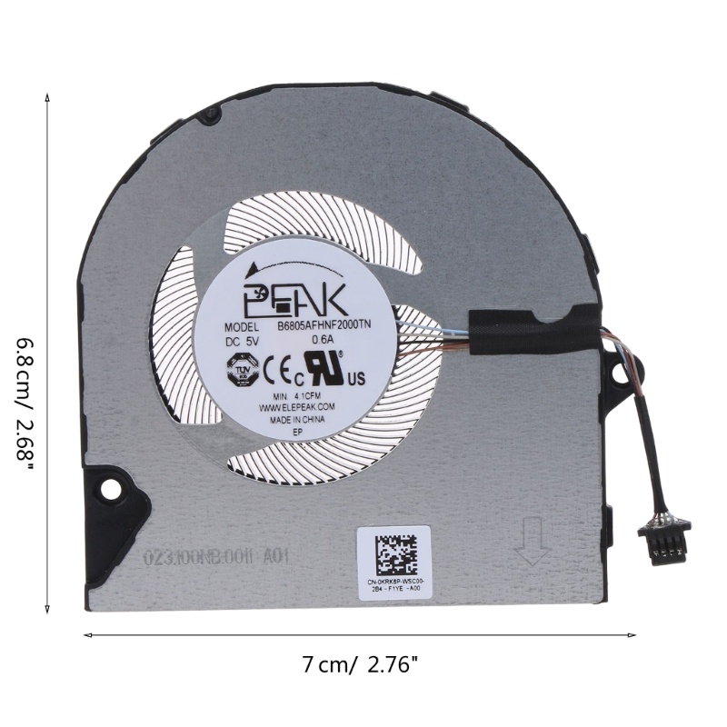 Btsg Quiet Cooler 4-pin Heatsink Radiator 4-kawat Untuk Inspiron5410 5415 5510 5515