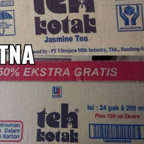 

➱ TEH KOTAK JASMINE TEH MELATI ULTRA JAYA 300ml 1 Dus Isi 24 Kotak ♞