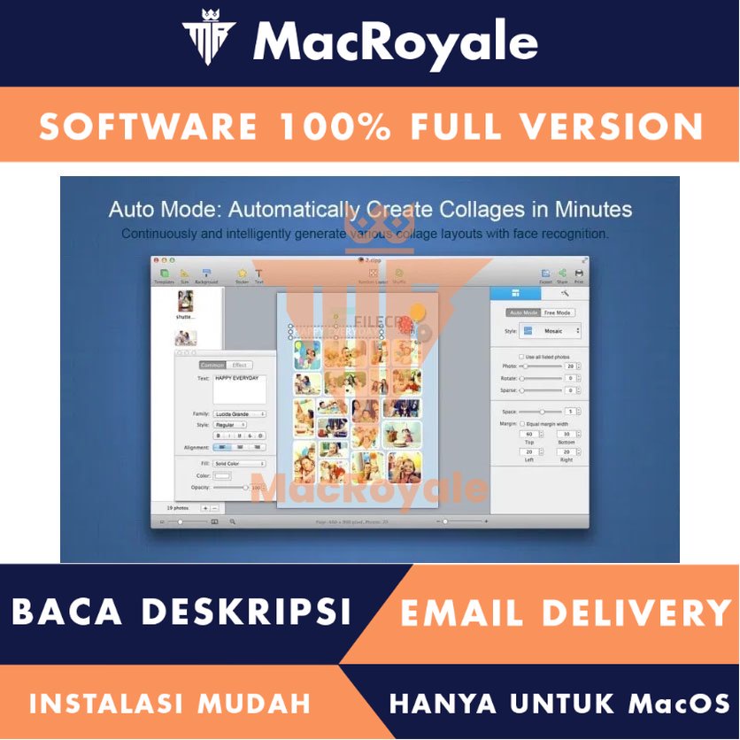 [MacOS] CollageIt 3 Pro Full Version Lifetime Full Garansi