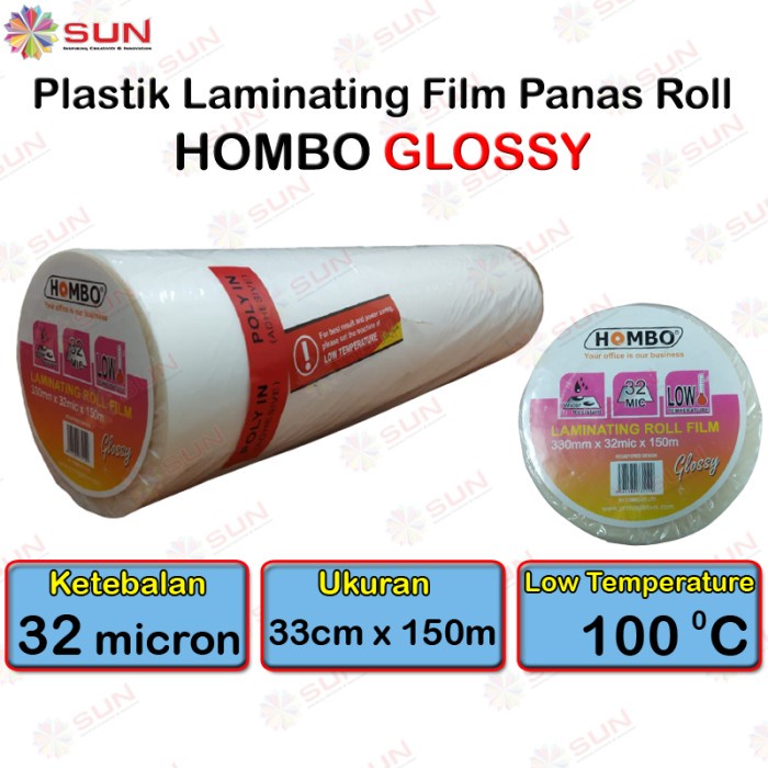 

Terlaris Laminating Panas Glossy Roll Merk Hombo 330 Mm