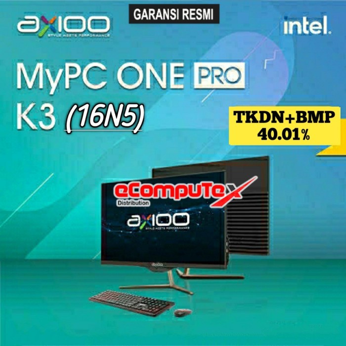 PC AIO AXIOO MYPC ONE PRO K3 (16N5) i3 RAM 16GB 512GB 21.5&quot;FHD TKDN GARANSI RESMI