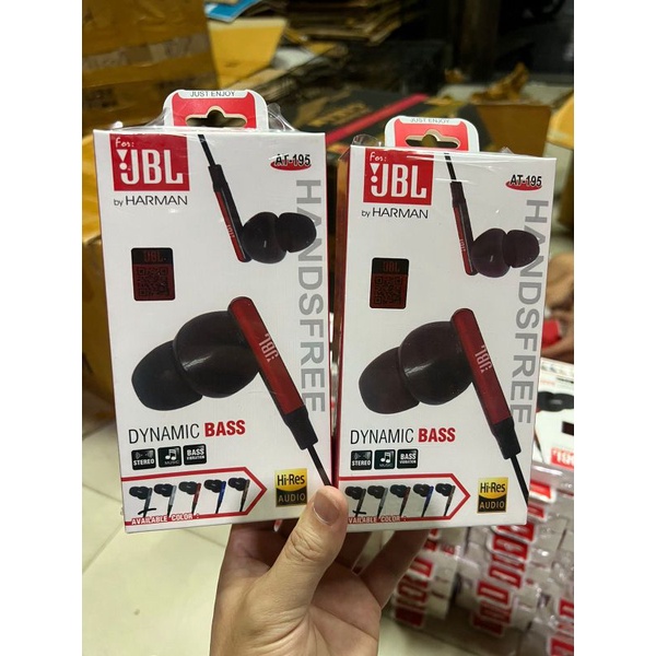 HEADSET JBL AT195 DYNAMIC BASS PREMIUM IMPORT HF JBL AT-195 WARNA RANDOM